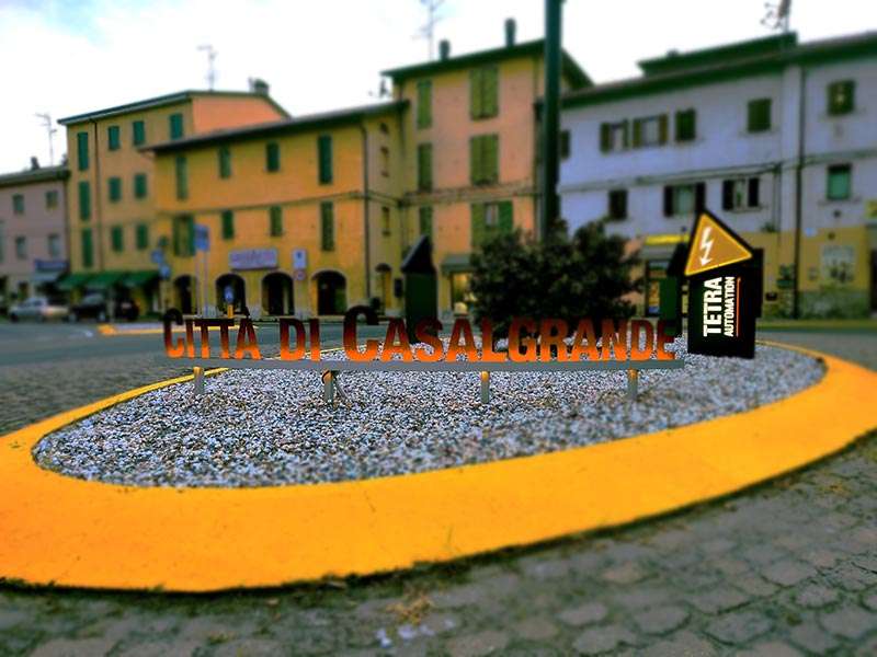 insegna corten per rotatoria casalgrande