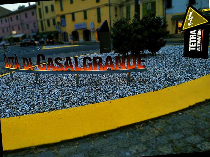 insegna corten per rotatoria casalgrande