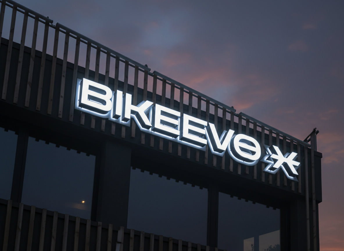 insegna luminosa aziendale a led bikeevo verona
