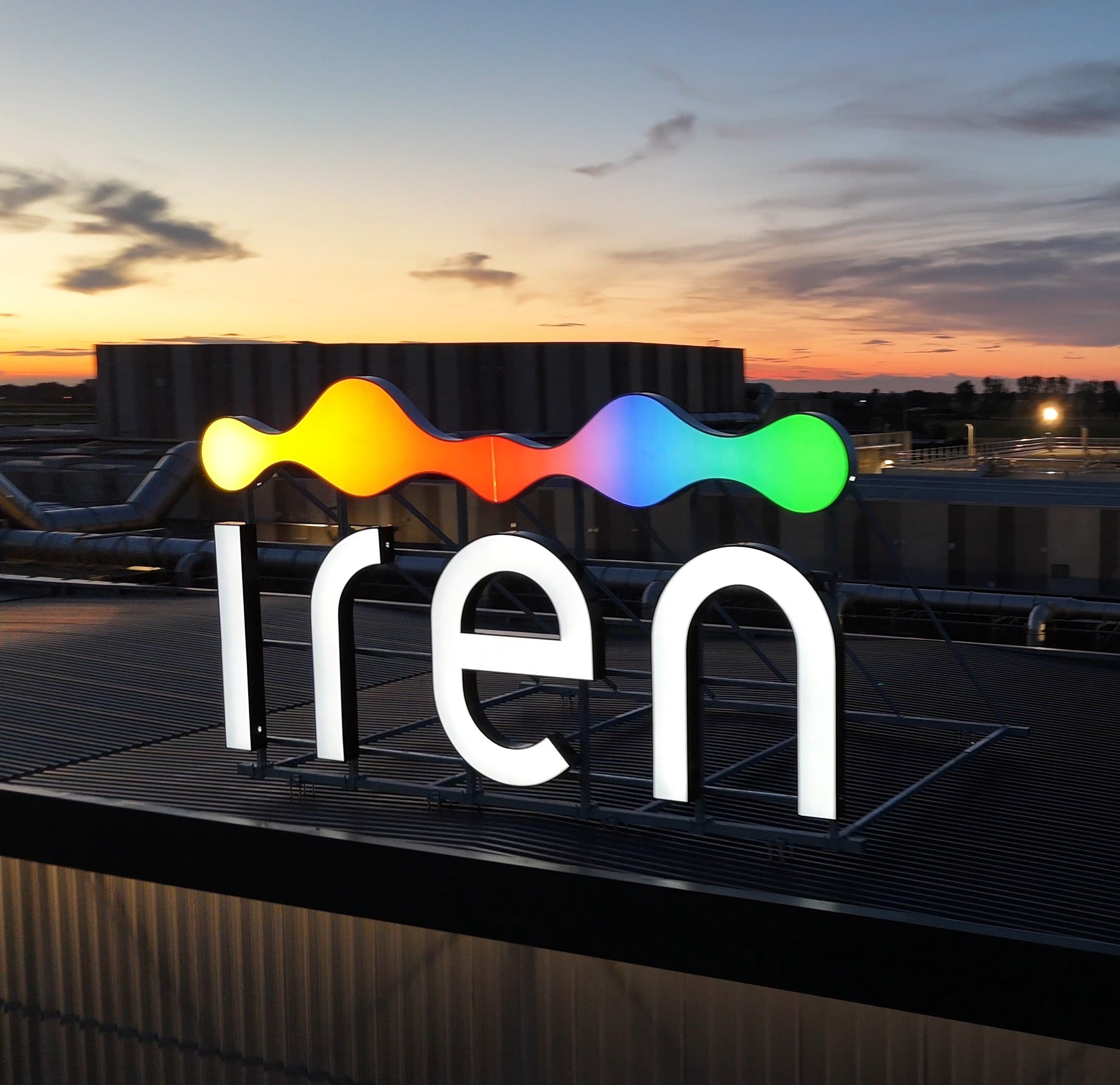 insegna luminosa iren forsu reggio emilia
