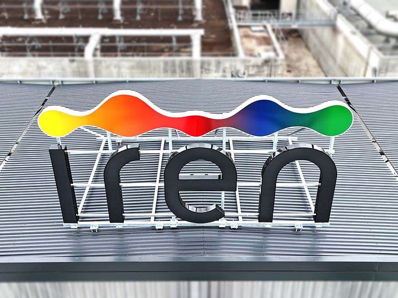 insegna luminosa iren forsu reggio emilia