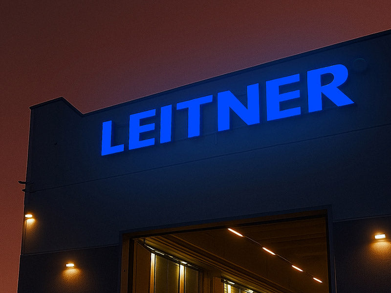 bonetti realizza l'insegna luminosa aziendale per leitner spa a verona