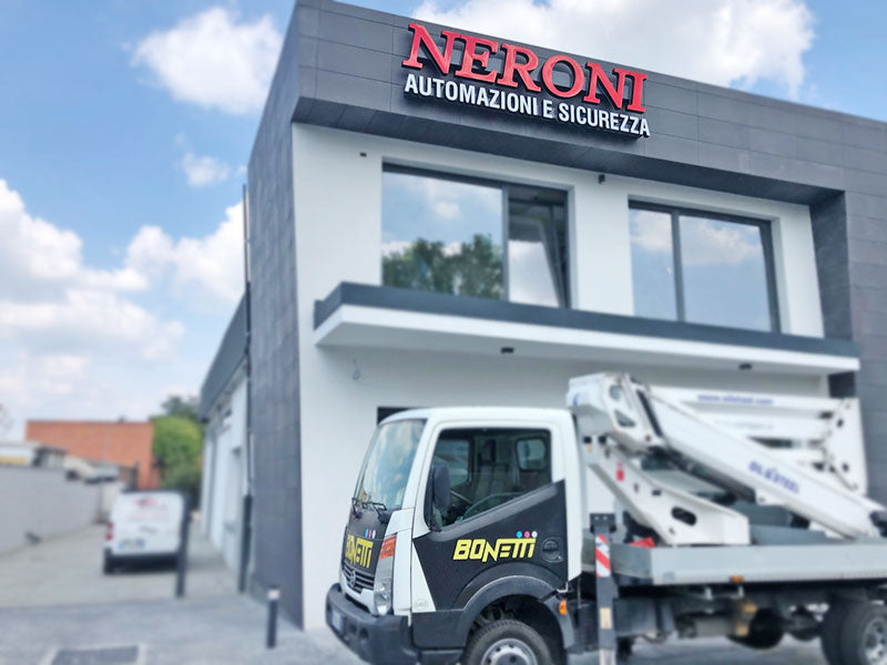 insegna pubblicitaria a led neroni automazioni reggio emilia