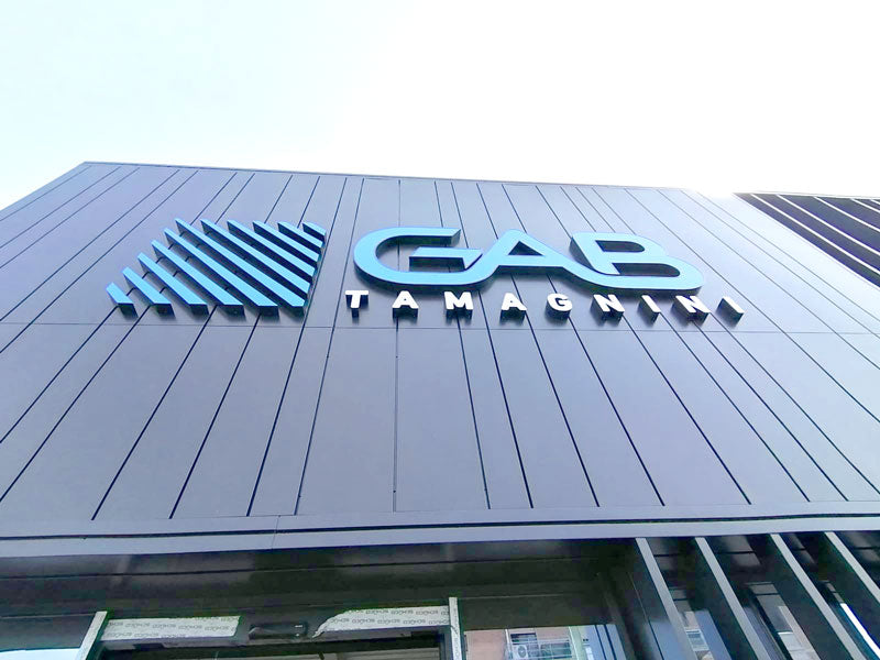 insegna scatolare gab tamagnini reggio emilia
