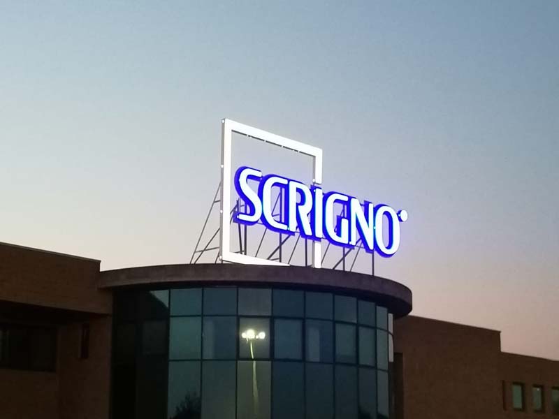 insegna scatolare scrigno spa piacenza