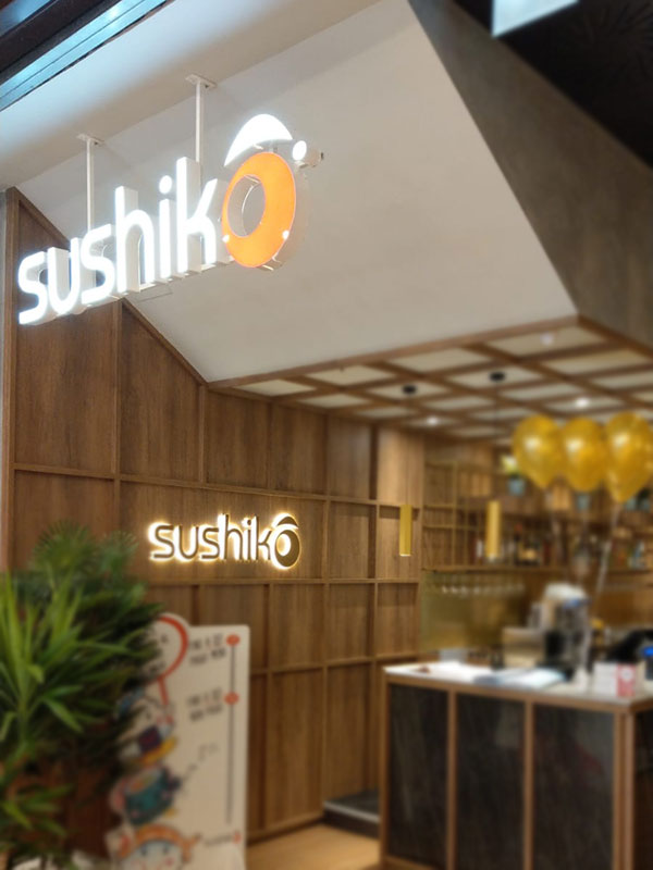 insegne luminose a led sushiko bologna