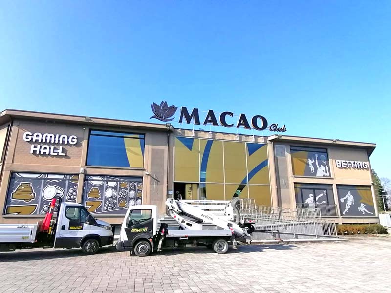 installazione insegne luminose macao vlt gattatico
