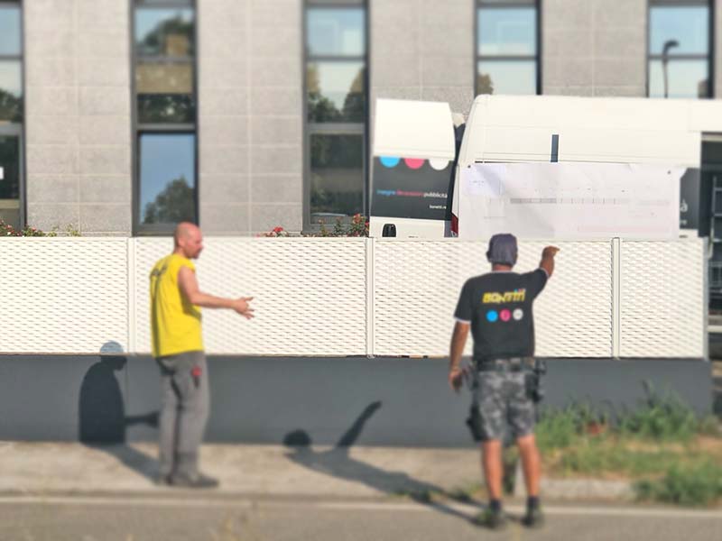 installazione recinzione luminosa coopservice corte tegge