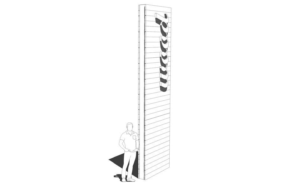 modello totem legno