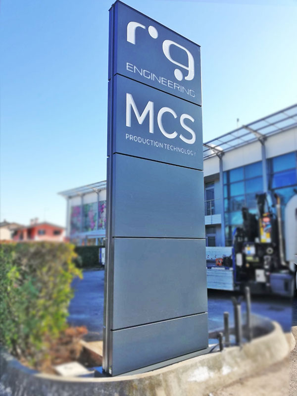 totem aziendale modulare rg engineering padova