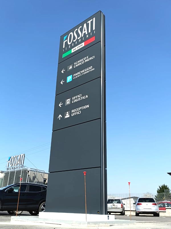 Fossati  - Totem aziendale modulare