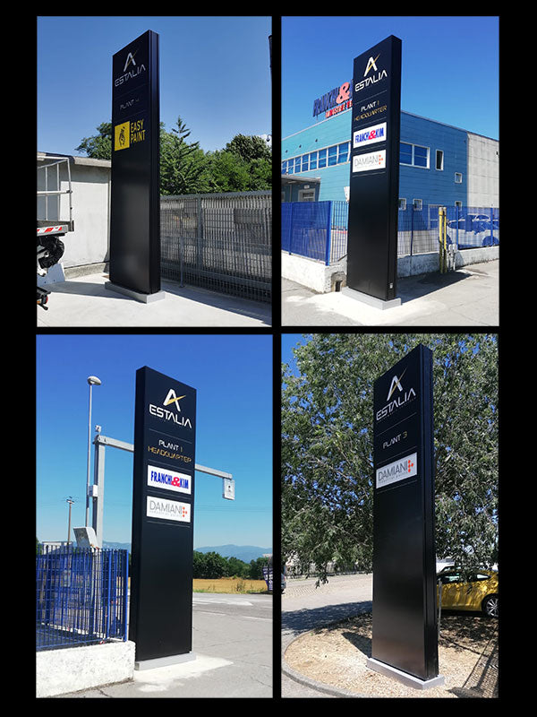 totem luminosi aziendali estalia spa brescia