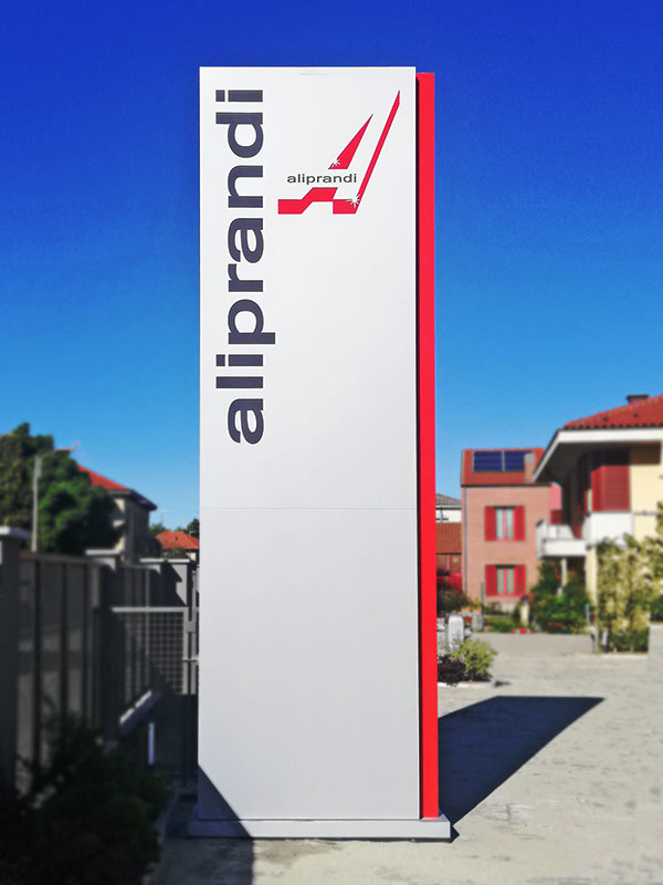 totem luminoso aliprandi snc milano