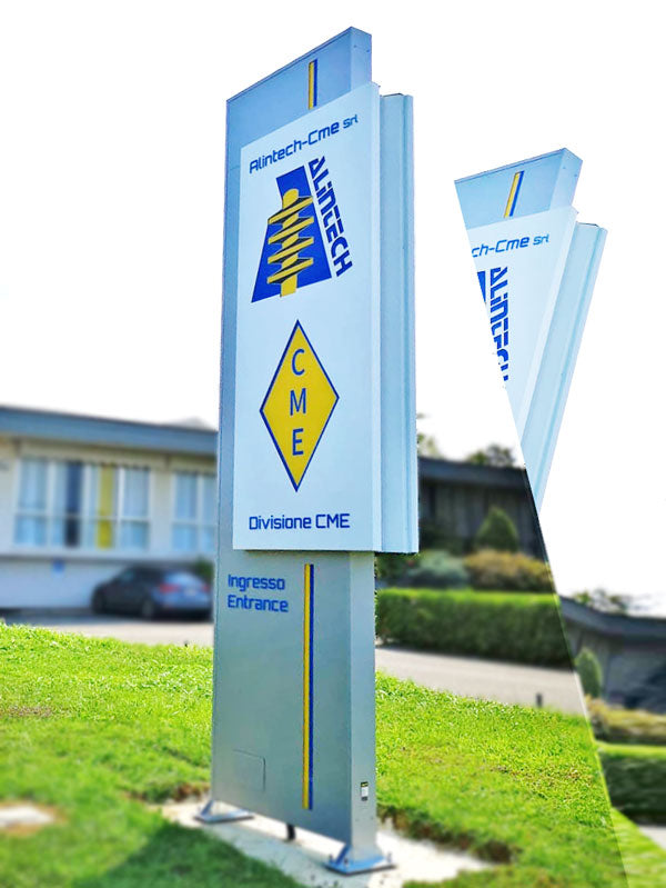 totem luminoso aziendale alintech srl cremona
