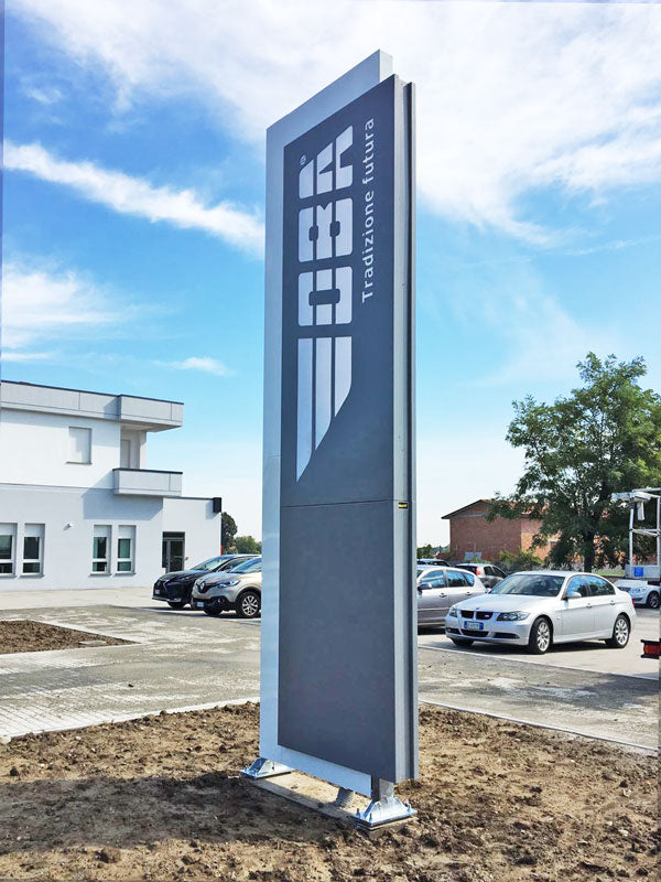 totem luminoso aziendale oba srl bologna