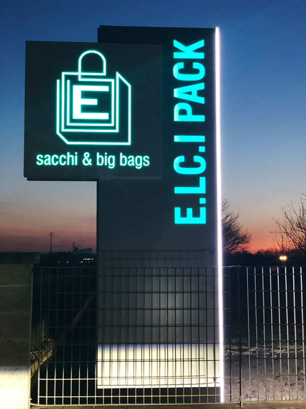 totem luminoso elcipack srl parma