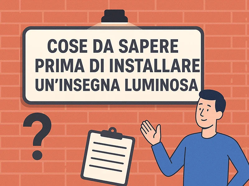 FAQ - Vademecum per l'installazione di un'insegna esterna