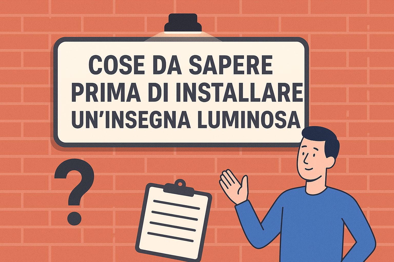 FAQ - Vademecum per l'installazione di un'insegna esterna