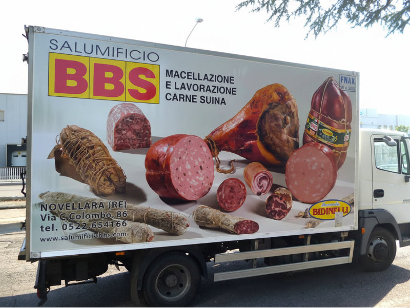 Decorazione flotta aziendale - Salumificio BBS