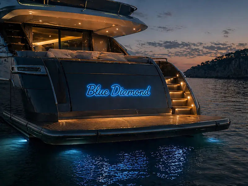 Insegna per Yacht - Blue diamond