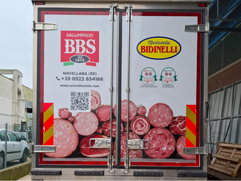 Decorazione flotta aziendale - Salumificio BBS