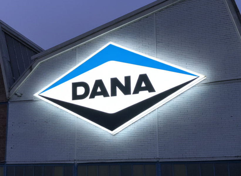 Insegna luminosa a cassonetto Dana