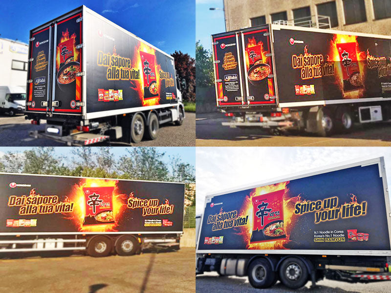 decorazione automezzi fresh tropical bologna milano