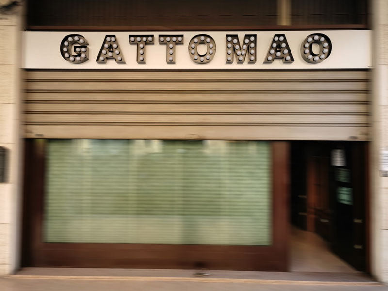 Gioielleria Gatto Mao - Insegna scatolare vintage