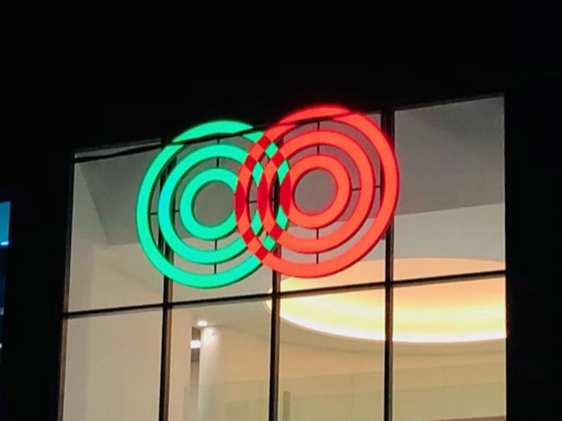 Gelato d'Italia Indian - Insegna luminosa a lettere scatolate