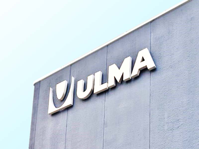 Ulma Group - Insegna retroilluminata in acciaio inox