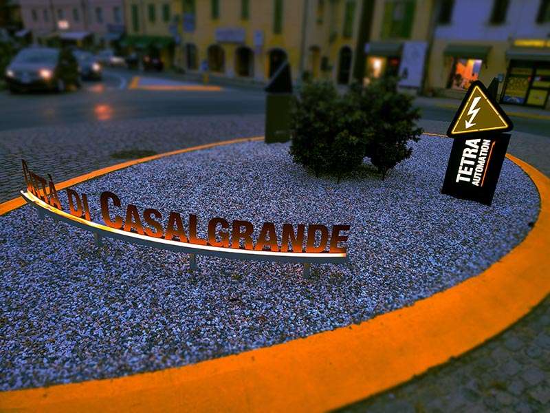 insegna corten per rotatoria casalgrande