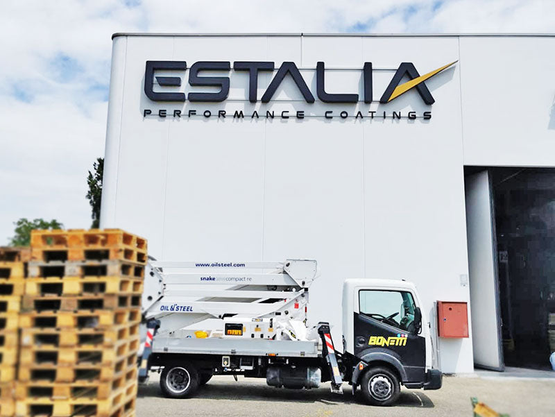 Estalia - Insegna luminosa a lettere scatolate di grande formato