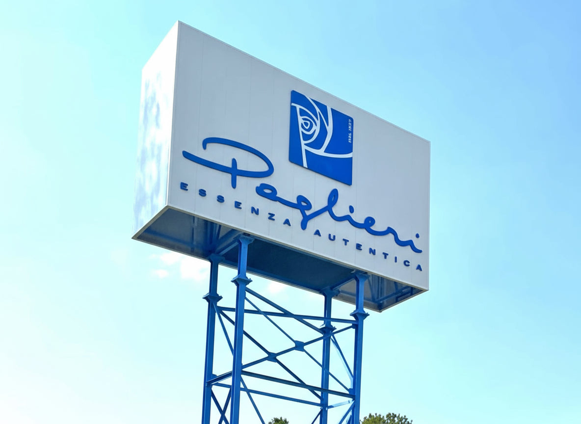 insegna luminosa aziendale paglieri spa alessandria