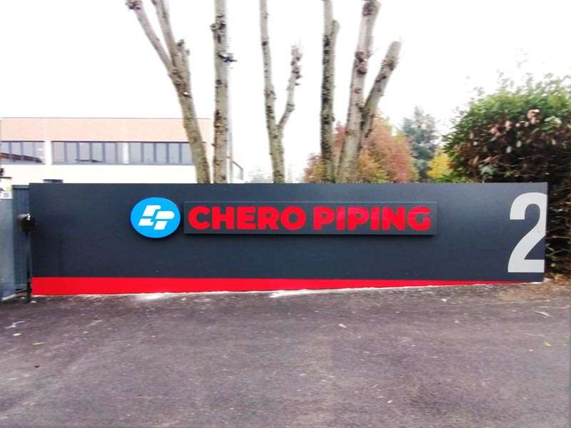 insegna luminosa chero piping piacenza