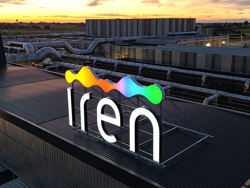 insegna luminosa iren forsu reggio emilia