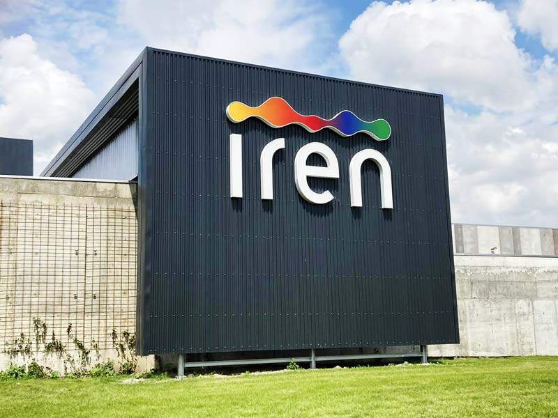 Iren - Insegna luminosa a lettere scatolate