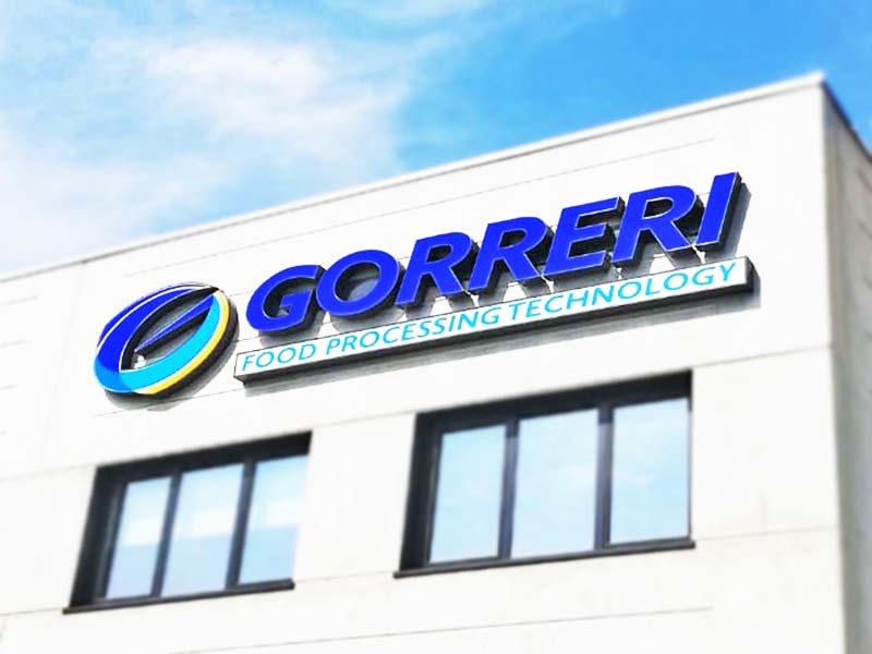 Gorreri - Insegna luminosa aziendale a lettere scatolari