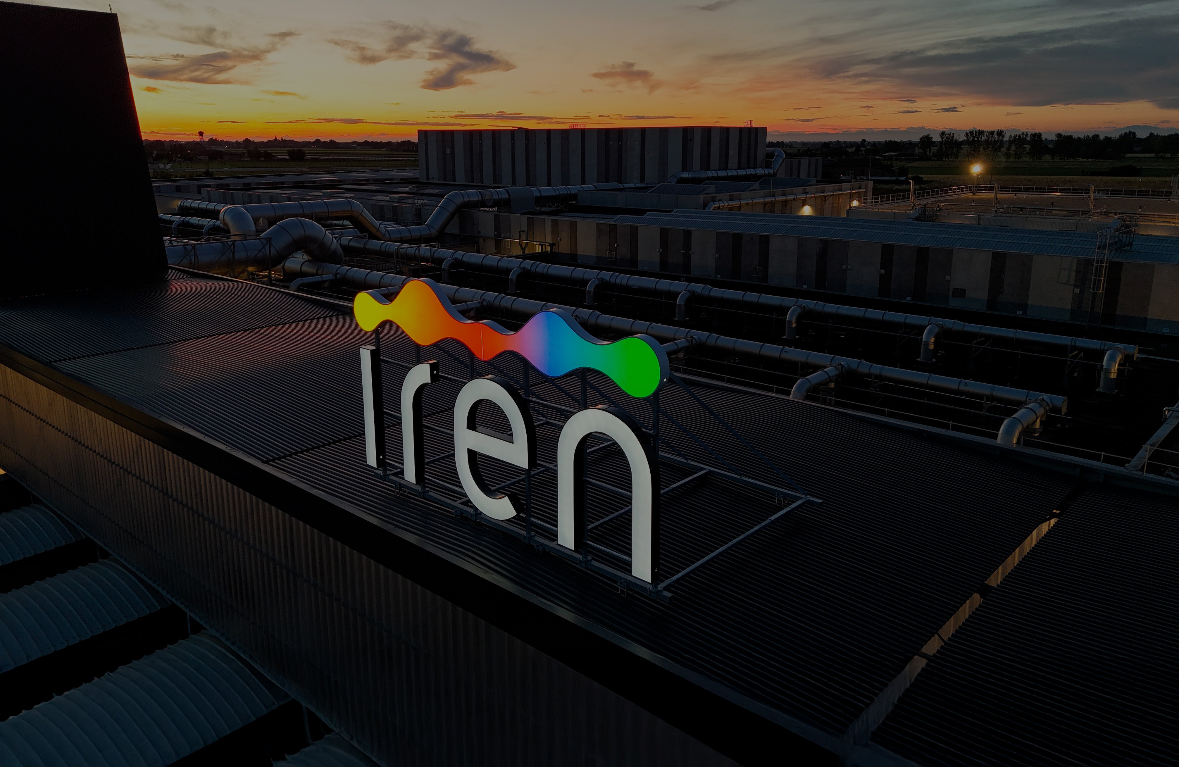 insegna luminosa scatolare iren forsu reggio emilia