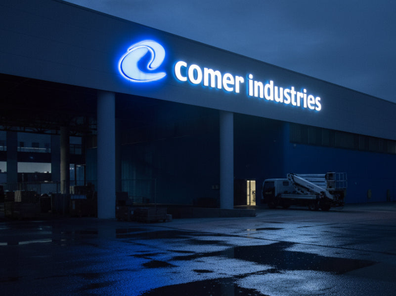 insegna scatolare di grande formato comer industries reggio emilia