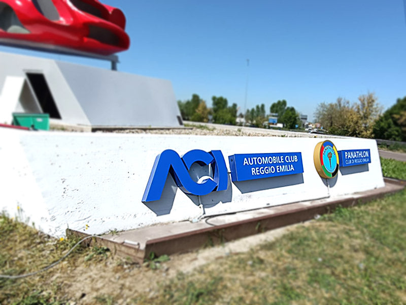 Aci - Loghi scatolari luminosi per rotatoria