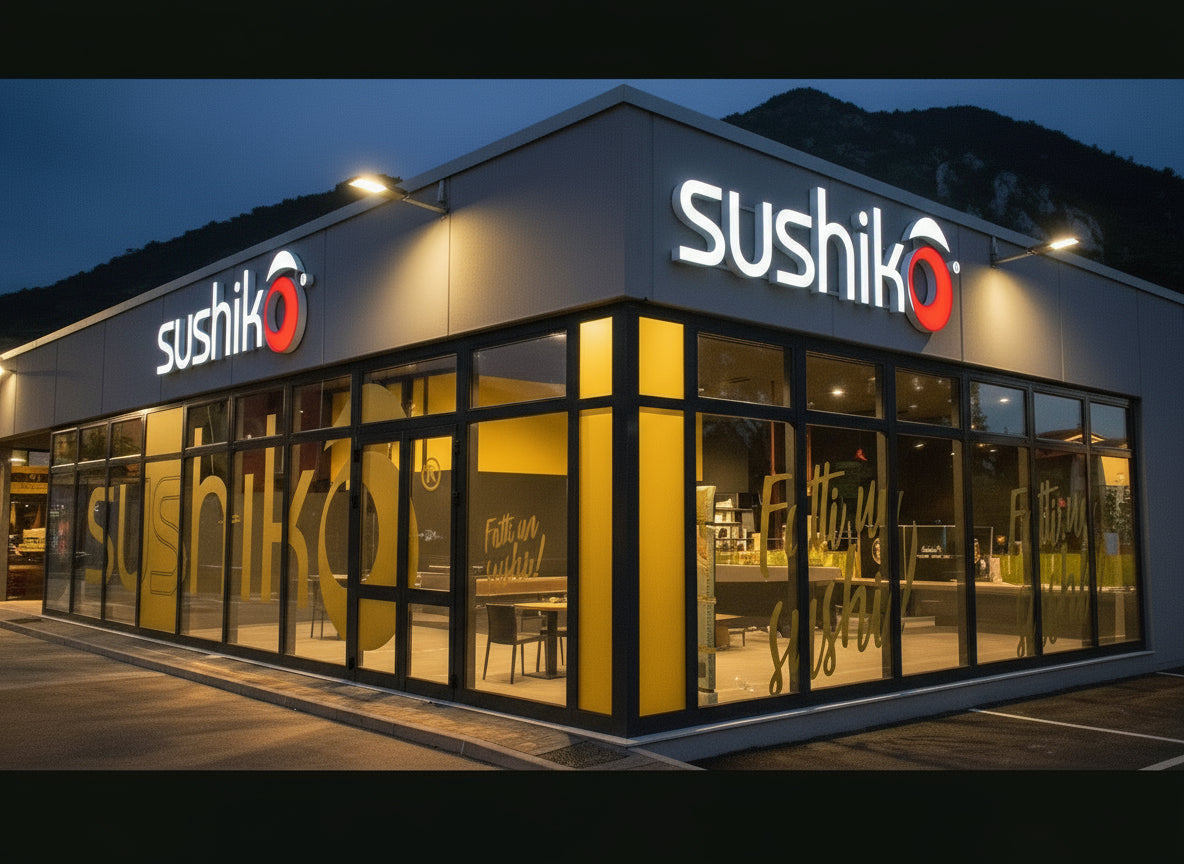 insegne luminose scatolari sushiko brescia