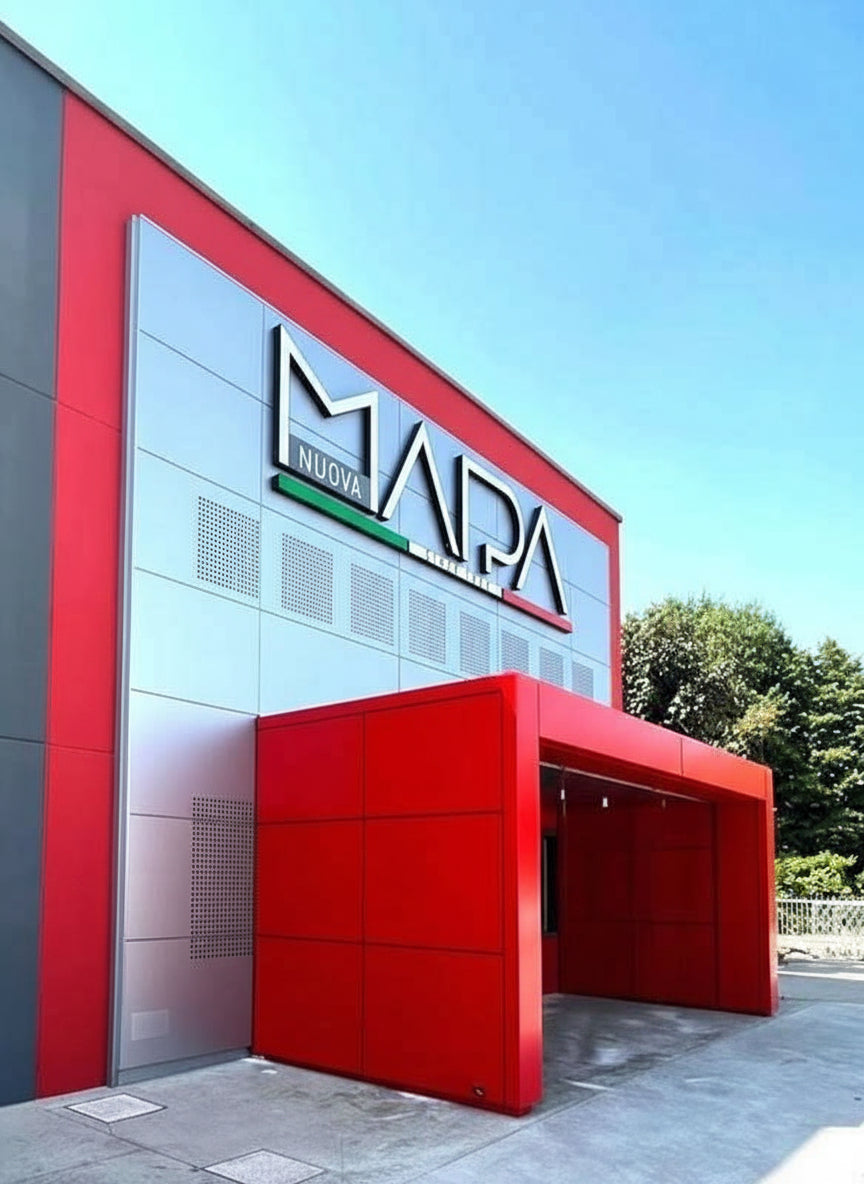 portale d'ingresso e insegna luminosa nuova mapa bologna