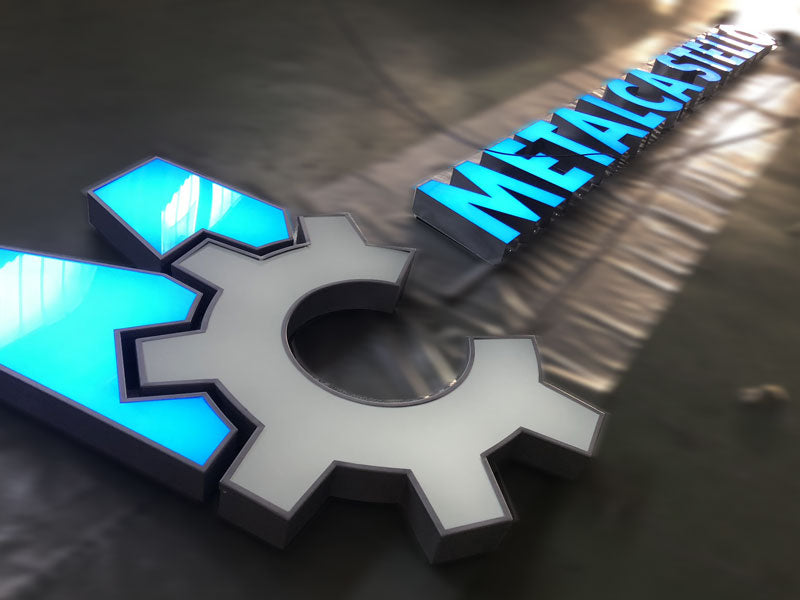 produzione insegna luminosa scatolare metalcastello bologna