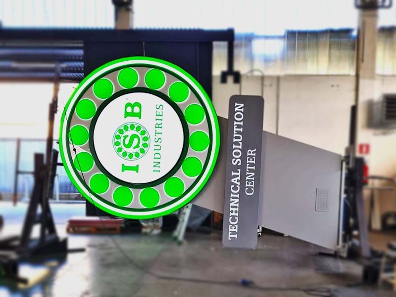produzione totem luminoso isb ital cuscinetti spa rubiera