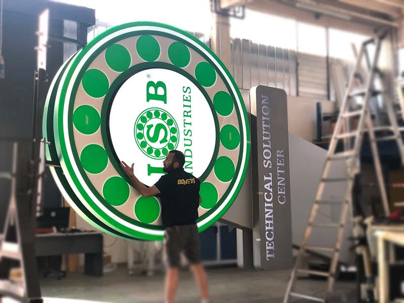 produzione totem luminoso isb ital cuscinetti spa rubiera
