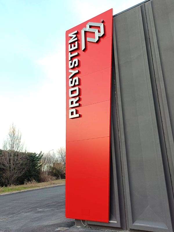 Prosystem - Totem luminoso murale ad angolo
