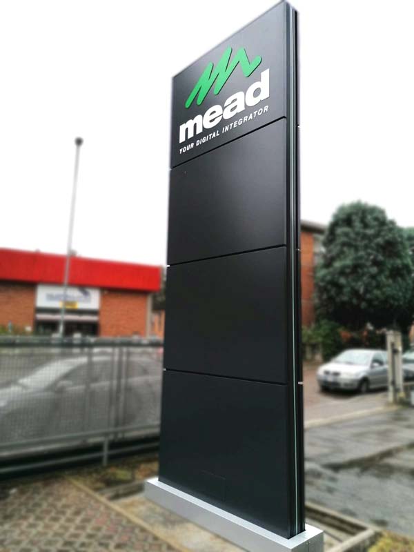 Mead - Totem aziendale luminoso modulare