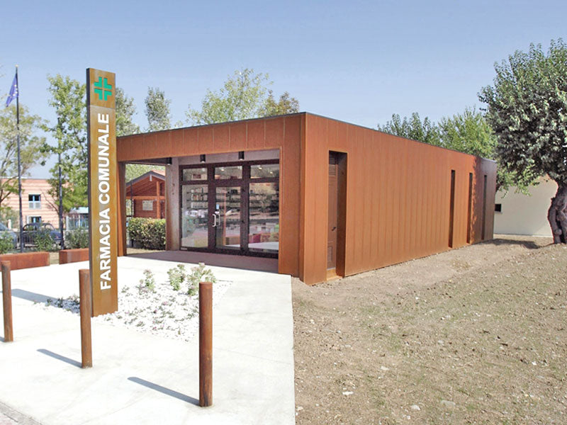 totem corten farmacia albinea