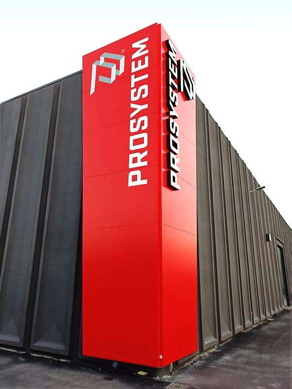 Prosystem - Totem luminoso murale ad angolo
