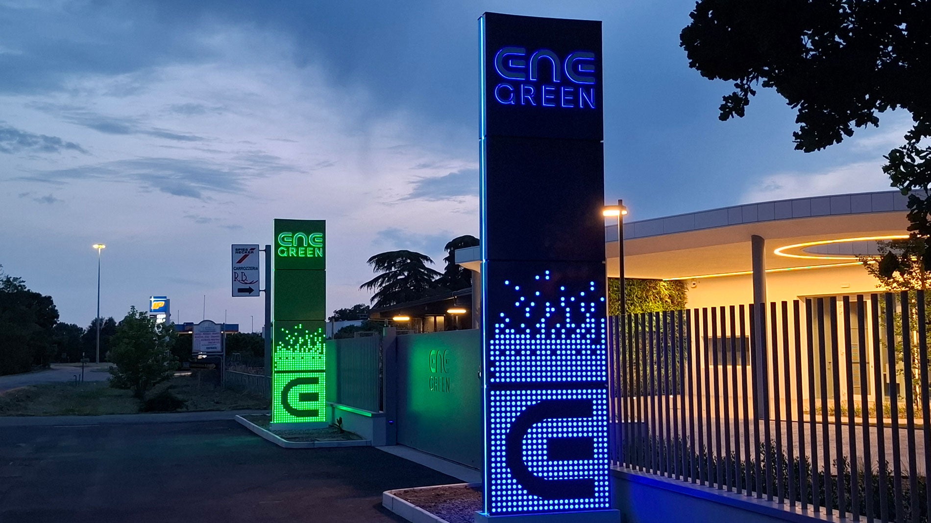 totem luminoso ene green spa codogno